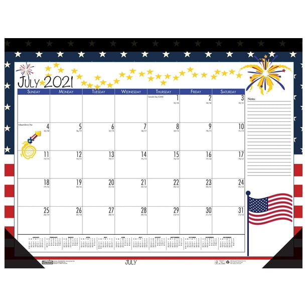 December House of Doolittle 2022 Monthly Desk Pad Calendar 22 x 17 Inches HOD197-22 January Wildflower